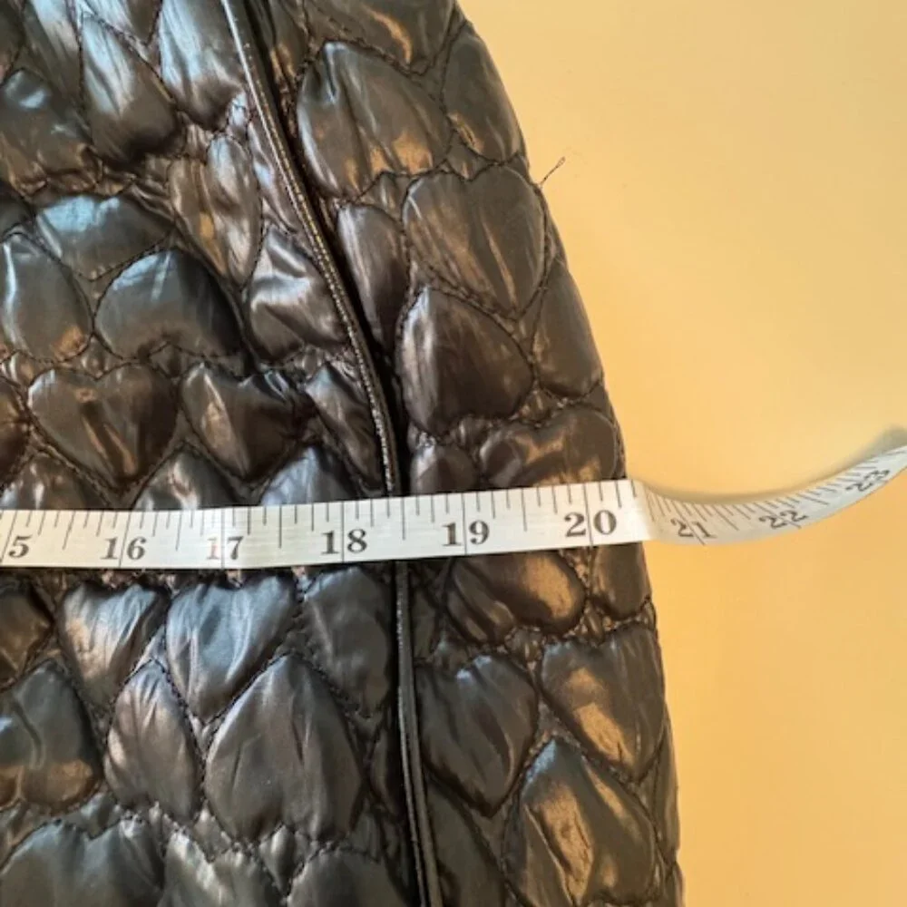 Betsey Johnson Betseyville Purse/Handbag Quilted Black Heart (flawed) - Picture 7 of 10